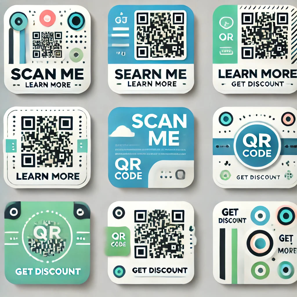 Наклейки с QR-кодами